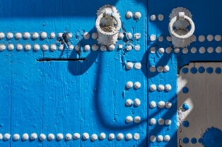 Moroccan door blue - Whangarei Photography