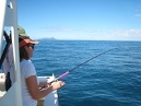 Wendy first time fishing off the Whangarei Coast